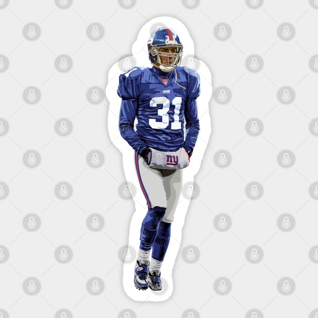 Jason Sehorn • New York Giants Sticker by Carl Cordes